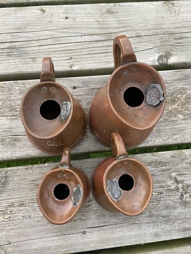 Antique set graduated - set, copper