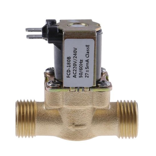 220v brass solenoid - 220v, 1/2"