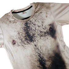 Hairy Chest 3D Spandex/Cotton