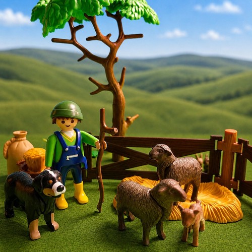 Playmobil sheep farmer - sheep,