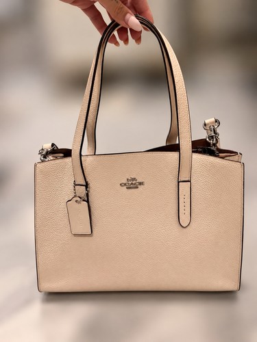 Coach cream leather tote - cream, bag