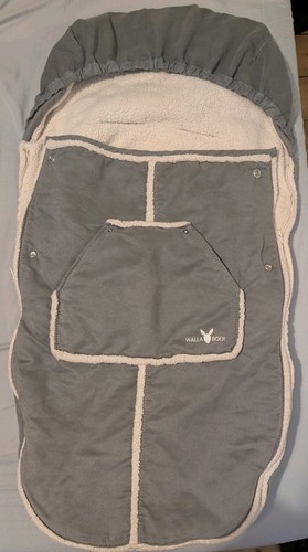 Walla boo silver pram footmuff - walla,
