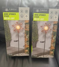 2x wind spinner stake solar
