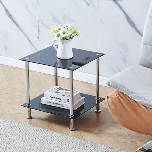 Round tier glass - 2-tier, side