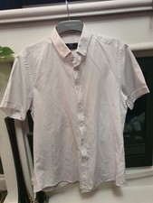 Makrom. Mens White Poly Cotton