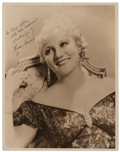 Minna gombell 1930 s signed - -,