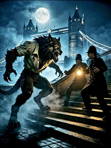 Werewolf pouncing two - pouncing,