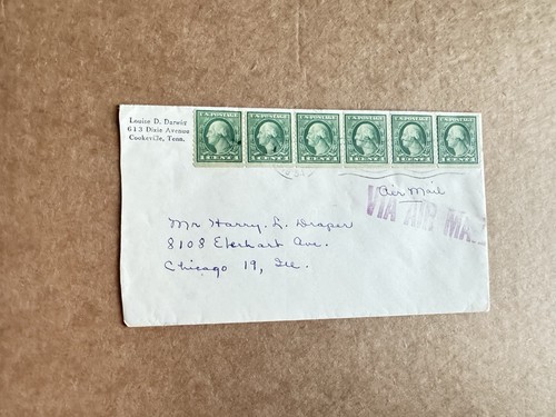 1954 cover franking - 1954,