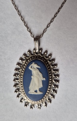 Sterling silver wedgwood oval - sterling,