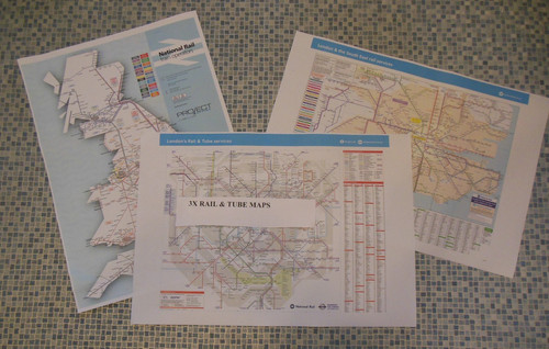 Maps size london - a3,