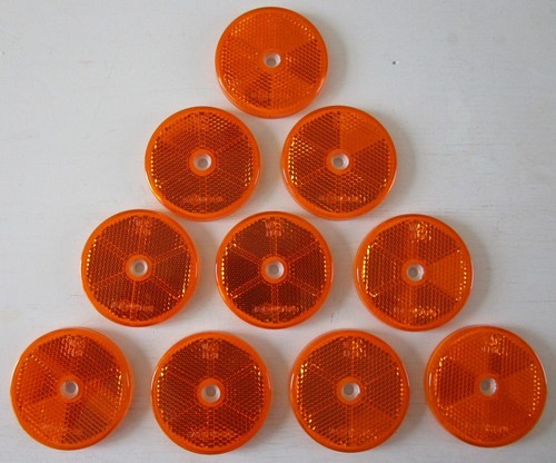 Round amber reflectors for - round,
