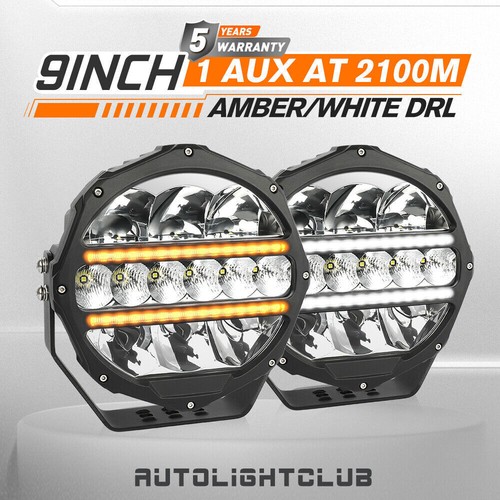 2pcs 9inch round - led, driving