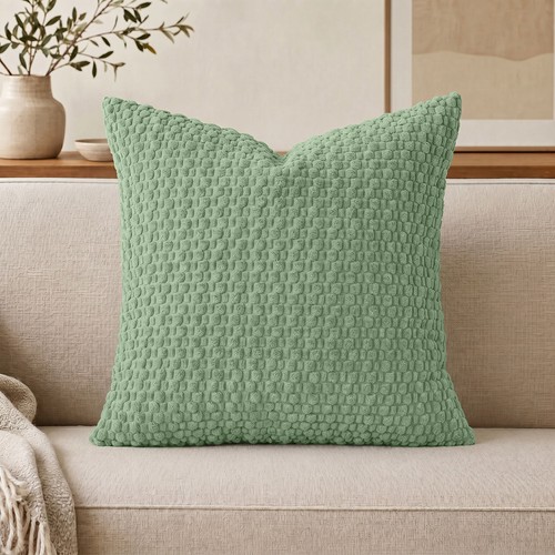 New plain plush cushion cover - new,