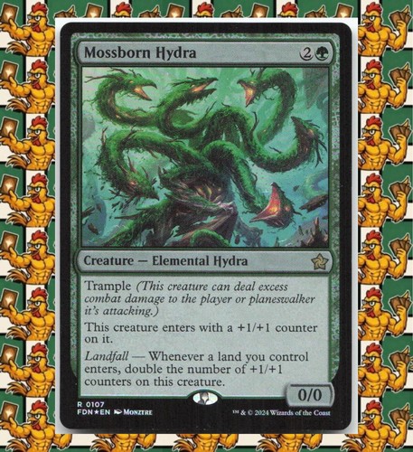 Mossborn hydra mtg foil - mtg,