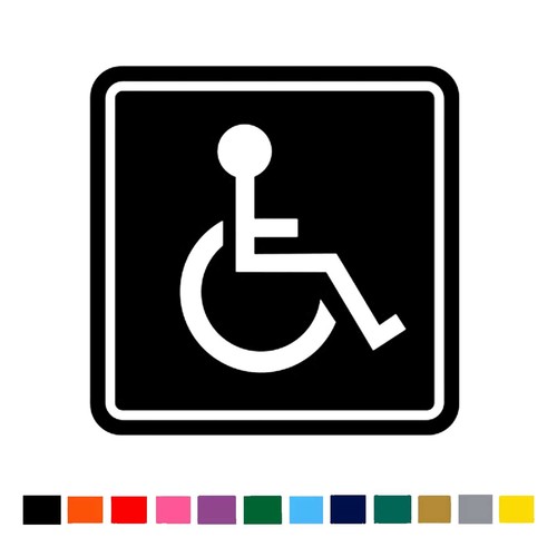 Wheelchair handicap vinyl - handicap,