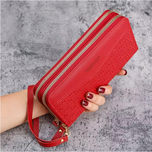 Ladies leather wallet long - pu,