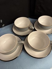 Set Of 4 Unused Denby Jet grey
