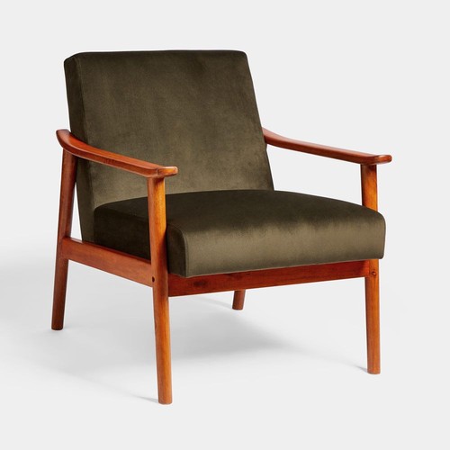 Olive green velvet lounge - green,