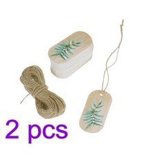  Set of 2 Paper Tags Tropical