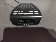 Pure Siesta Mi Series 2 Dual Alarm Clock Radio Black DAB Radio