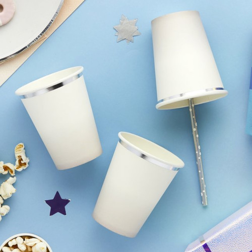 Silver ombre party tableware - silver,