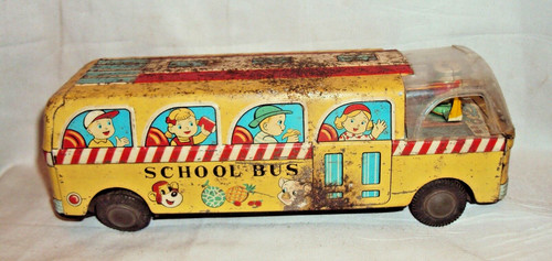 Vintage old tin toy friction - vintage,