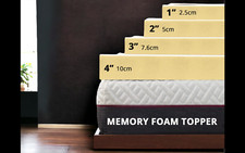 ORTHOPEDIC MEMORY FOAM MATTRESS TOPPERS ALL SIZES AND DEPTHS MEMORYFOAM