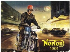 NORTON 250 JUBILEE 350 NAVIGATOR ES2 50 88 99 MANX ORIG. 1961 UK SALES BROCHURE