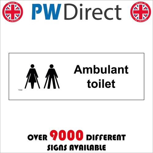 Sign ambulant toilet - ambulant,