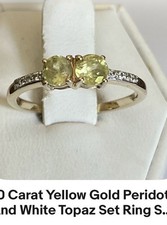 10 Carat Yellow Gold Peridot