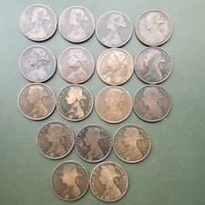 17x Victoria Pennies Different