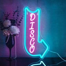 Looklight Disco Neon Sign Pink