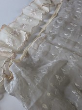 Vintage Silk Lace Trim Cream  Ivory Scalloped Edging X2 Joblot