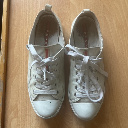 Prada genuine white leather - prada,