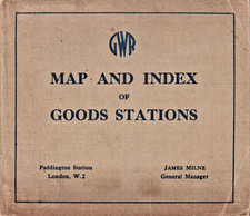 GWR September  1933 Map (large fold-out) & Index of Goods Stations (see scans)