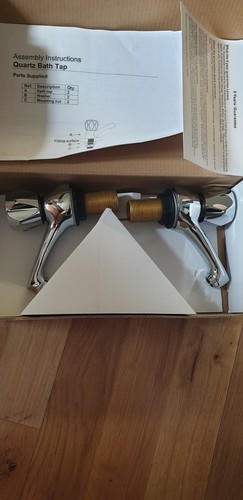 Quartz chrome bath taps plumb - bath,