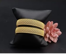 2 pcs 22ct Gold Plated