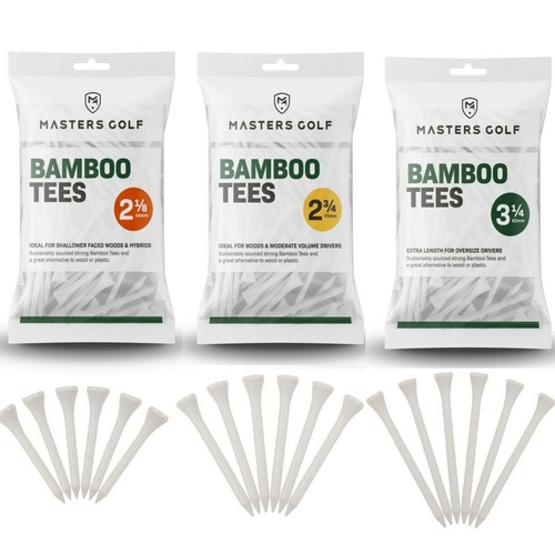 Masters bamboo golf tees - golf,