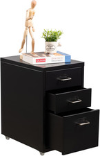3-Drawer Mobile File Cabinet