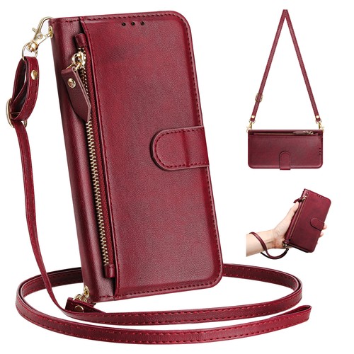 Zipper leather cards wallet - 7,