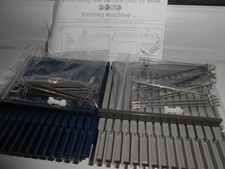 Bond knitting machine extension bed module part choose grey or navy with needles