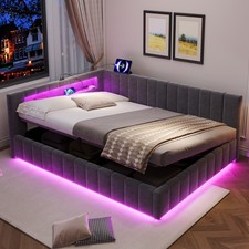 4ft6 Double Velvet Side