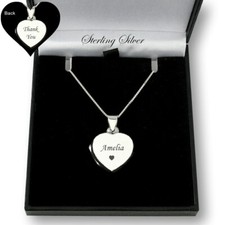 Engraved Heart Locket