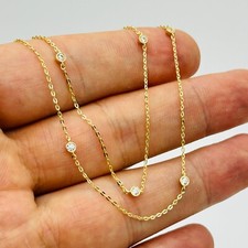 9ct Solid Gold Diamond Bead