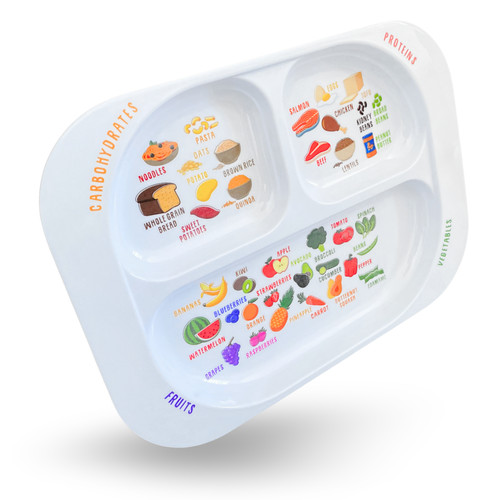 Healthy learning plate - healthy,