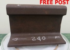 RAIL TRACK LINE 240mm STEEL RAILROAD TRAIN CRAFT ANVIL DE-RUSTED FULL SIZE 14Kg