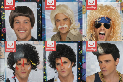 Men wig s rock star - men's, 90's