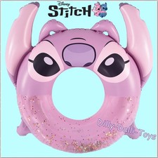Disney Stitch Angel Inflatable Swimming Rubber Ring Swim Pool Summer Toy Blow Up