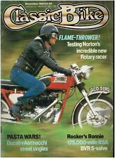 CLASSIC BIKE NOVEMBER 1987 - NEW NORTON ROTARY RACER TEST / BSA A10 / AERMACHHI