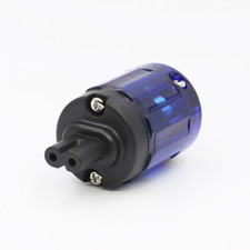 Rhodium Plated Conductor Hifi Audio Figure 8 IEC C7 Plug Female Power Connector